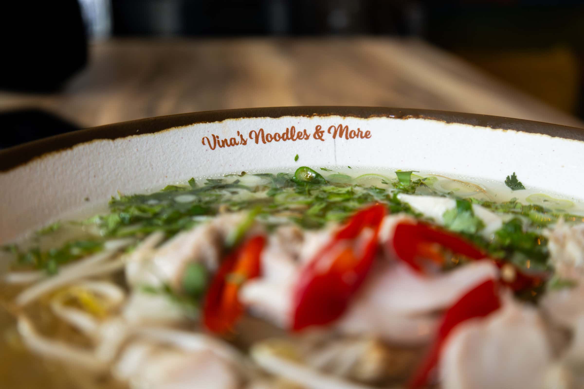 A hot, fresh bowl of pho
