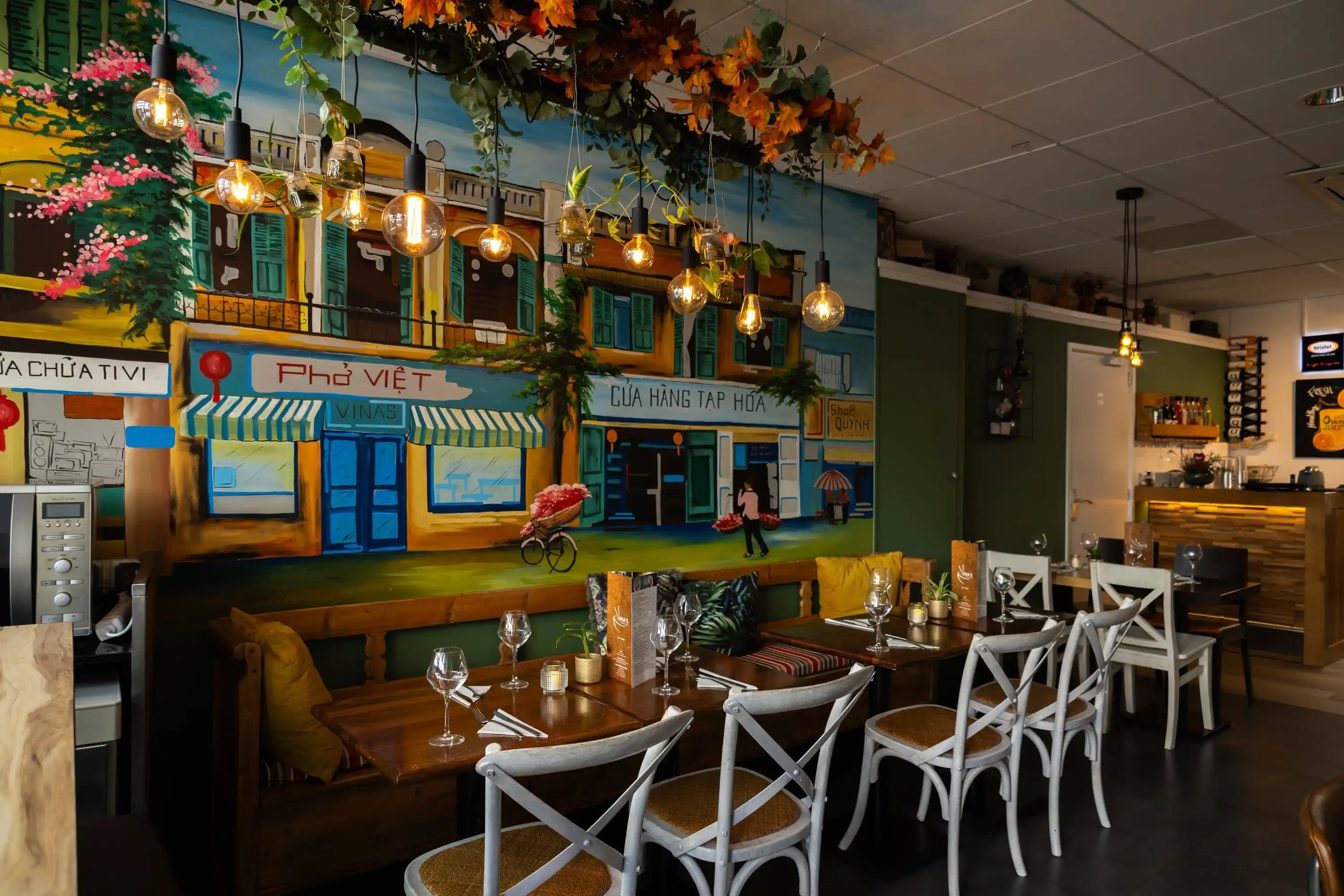 Dining room at Vina's Noodles